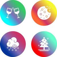 Wine and Cookie Icon vector