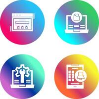 Rating and Data Storage Icon vector