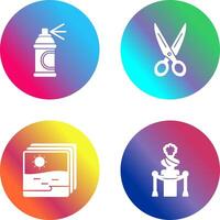 Spray and Scissors Icon vector