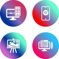 WIFI and Responsive Icon vector