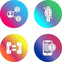 share and smartwatch Icon vector