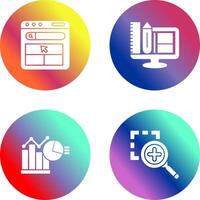 Website and Web Design Icon vector