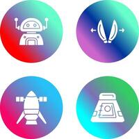 robot and playload Icon vector
