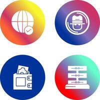 Internet and Spy Icon vector