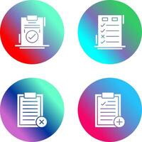 Today to Done Check List and Checkmark Icon vector
