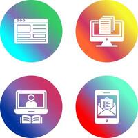 Web Design and Document Icon vector