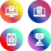 Quiz and Registration Icon vector