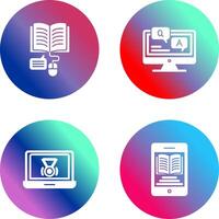 Online Learning and Faq Icon vector