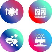 Banquet and Music Icon vector