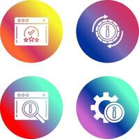 rating and refresh Icon vector