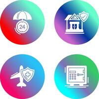 Protection and House Icon vector