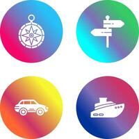 Compass and Direction Icon vector