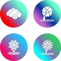 Cloudy and Clover Icon vector