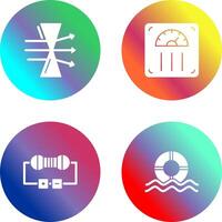 Dispersion and Weight Scale Icon vector