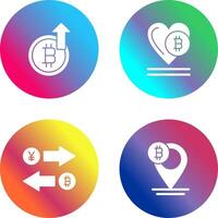 Profit and Heart Icon vector