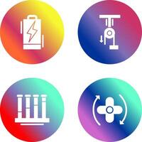 Battery and Pully Icon vector