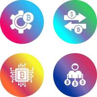 Setting and Money Exchange Icon vector