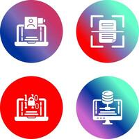 Call and Scan Icon vector