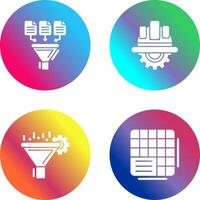 Data Collection and Engineering Icon vector