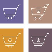 empty cart and confirm order Icon vector