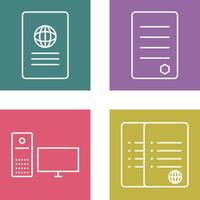global report and reports Icon vector