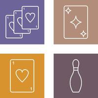 Deck of Card and Card Icon vector