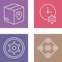 Tracking Services and Time Optimization Icon vector