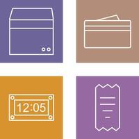 box and wallet Icon vector