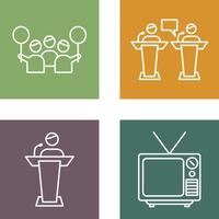 Protest and Debate Icon vector