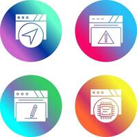 Navigation and Alert Icon vector