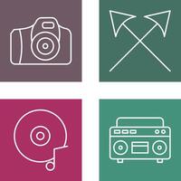 Camera and Arrows Icon vector