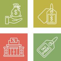 Income and Price Icon vector