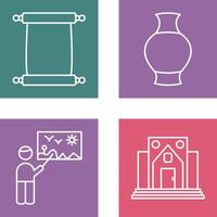 Scroll of Paper and Antique Icon vector