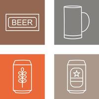 Beer Sign and Beer Mug Icon vector