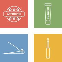 Approved and Creem Icon vector