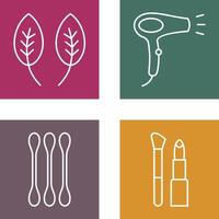 Herb and Hair removal Icon vector