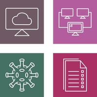 Cloud Systems and Connected Icon vector