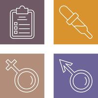 Diagnosis and Dropper Icon vector