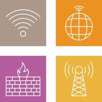 Signal on User and global Signals Icon vector