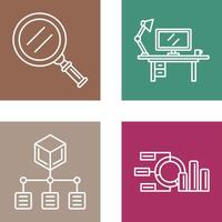 Search and Workspace Icon vector