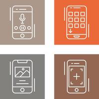 Voice Record and Device Icon vector
