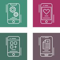 Setting and Favourite Icon vector