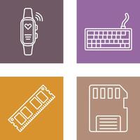 Smart Band and Keyboard Icon vector