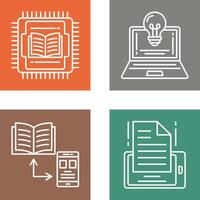 Cpu and Lamp Icon vector