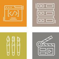 Web Coding ND Server Icon vector