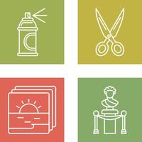 Spray and Scissors Icon vector