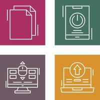 Copy and Power Icon vector