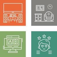 Home Theater and Living Room Icon vector