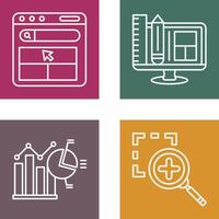 Website and Web Design Icon vector