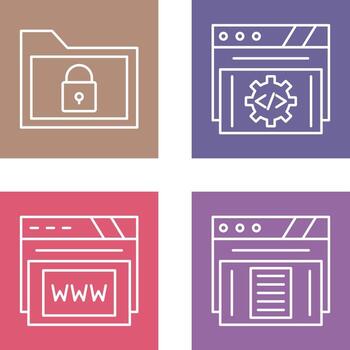 carpeta y desarrollo icono vector